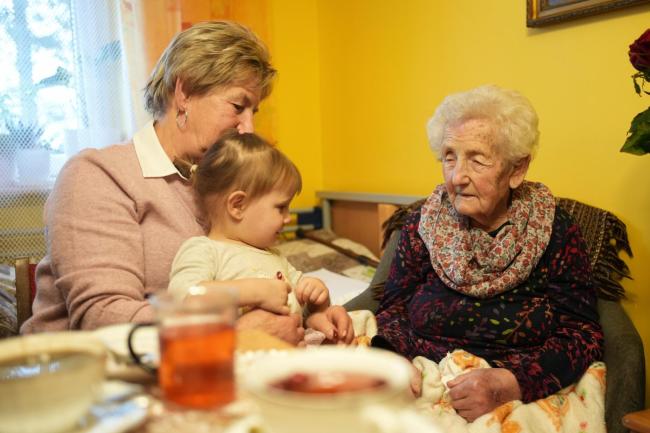 Pani Helena z córką i prawnuczką