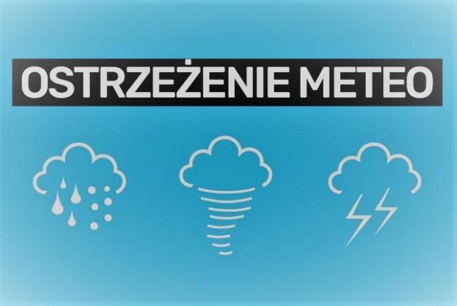 Grafika ostrzeżenia meteo