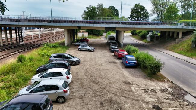 parking przy ulicy Towarowej